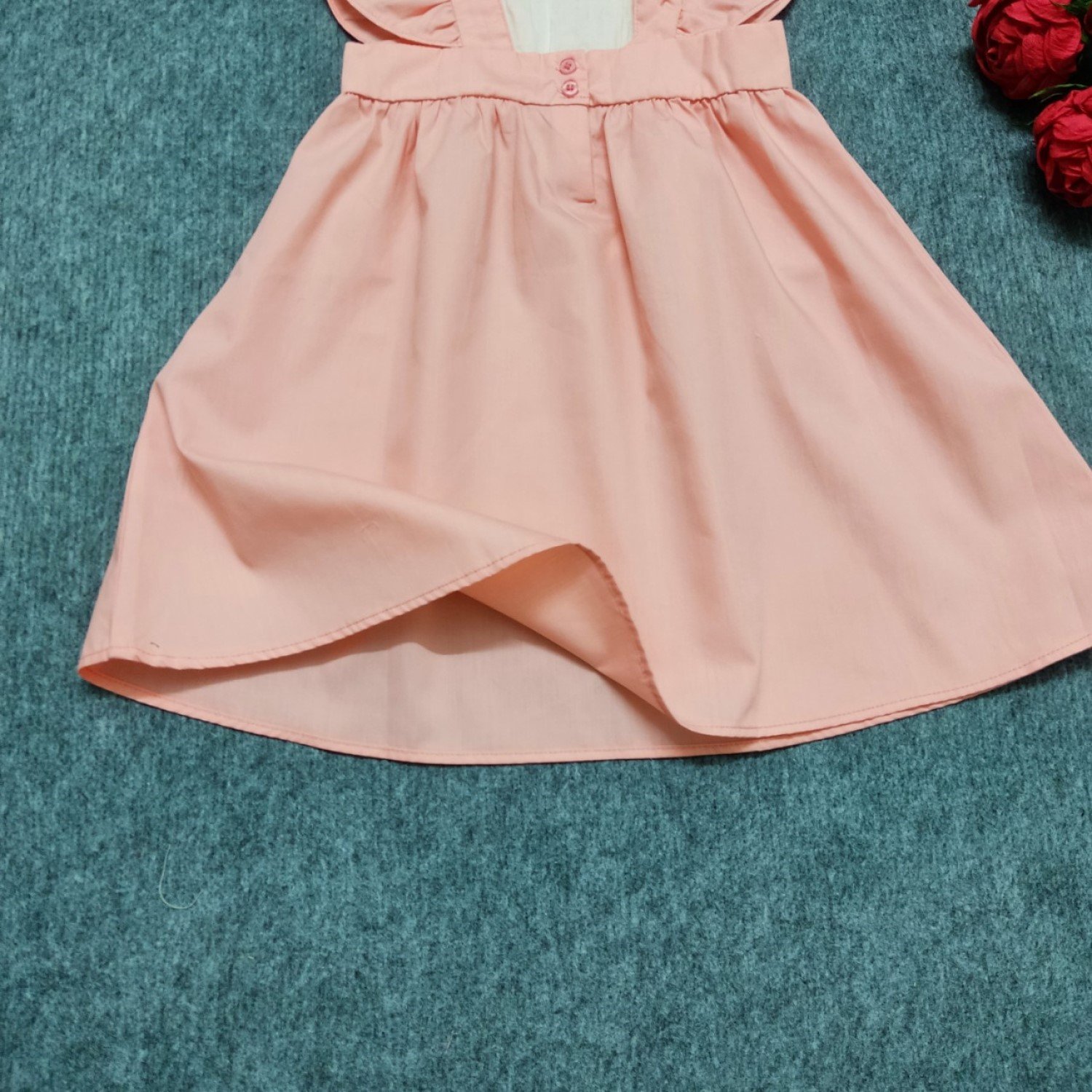 G00000216(9-31kg) Đầm đẹp bé gái, tay cánh tiên, móc xích ngực cao cấp, vải cotton Hàn Quốc mịn mát