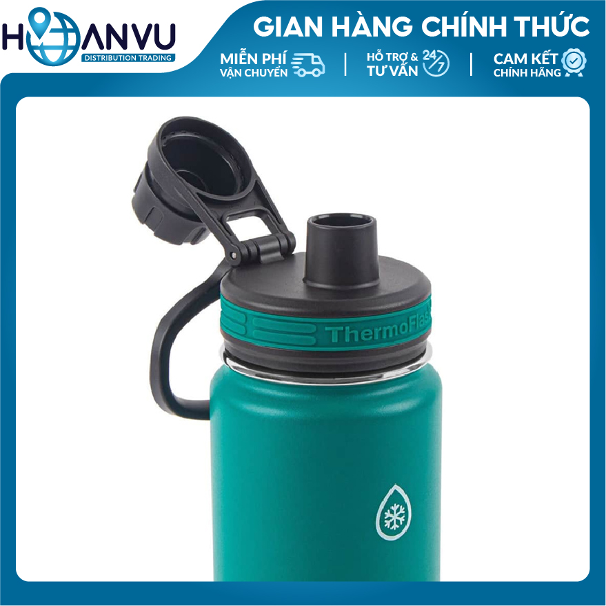 Bình Giữ Nhiệt Thép không Gỉ ThermoFlask Leakproof Spout Lid, 4 màu (710ml)