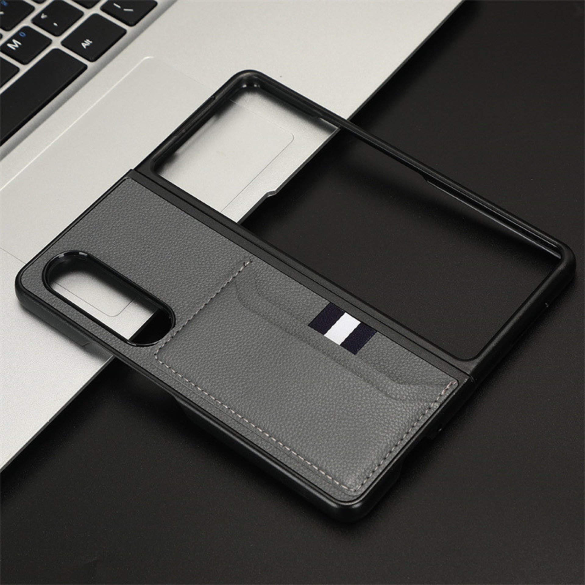 Ốp Lưng Case Da Dành Cho Samsung Galaxy Z Fold 4, Kai.N Leather Wallet Cover, Có Ngăn Chứa Đựng Thẻ Tiện Dụng - HÀNG CHÍNH HÃNG