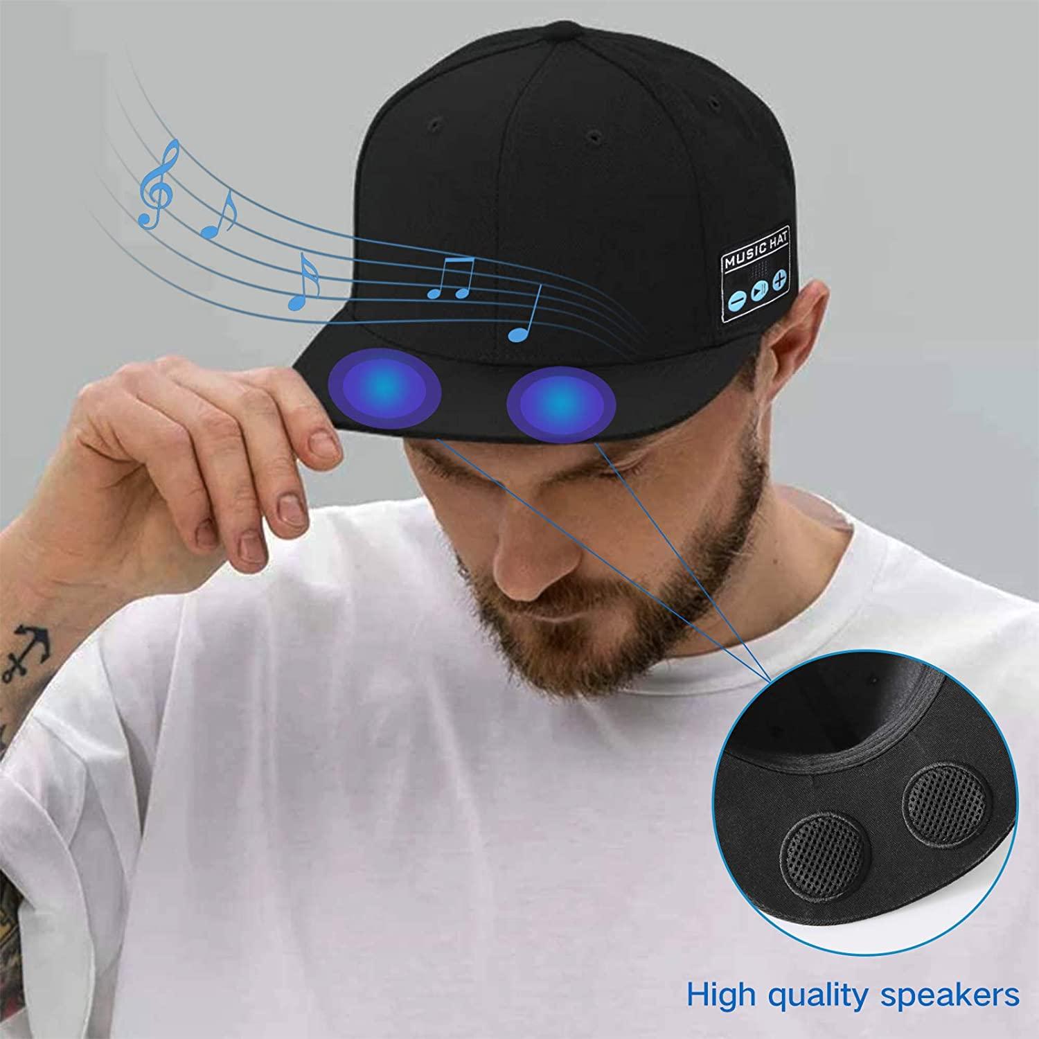 Mới Đa Năng Ngoài Trời Nón Có Loa Bluetooth Có Thể Tháo Rời Không Dây Có Thể Điều Chỉnh Âm Nhạc Mũ Bóng Chày Chạy Thể Thao Quà Tặng Color: volcano