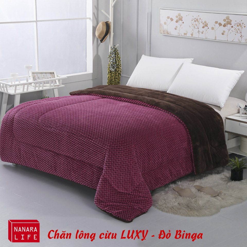 Bộ chăn lông cừu cao cấp Luxy Nanara Life Nhật Bản - Nhập khẩu chính hãng