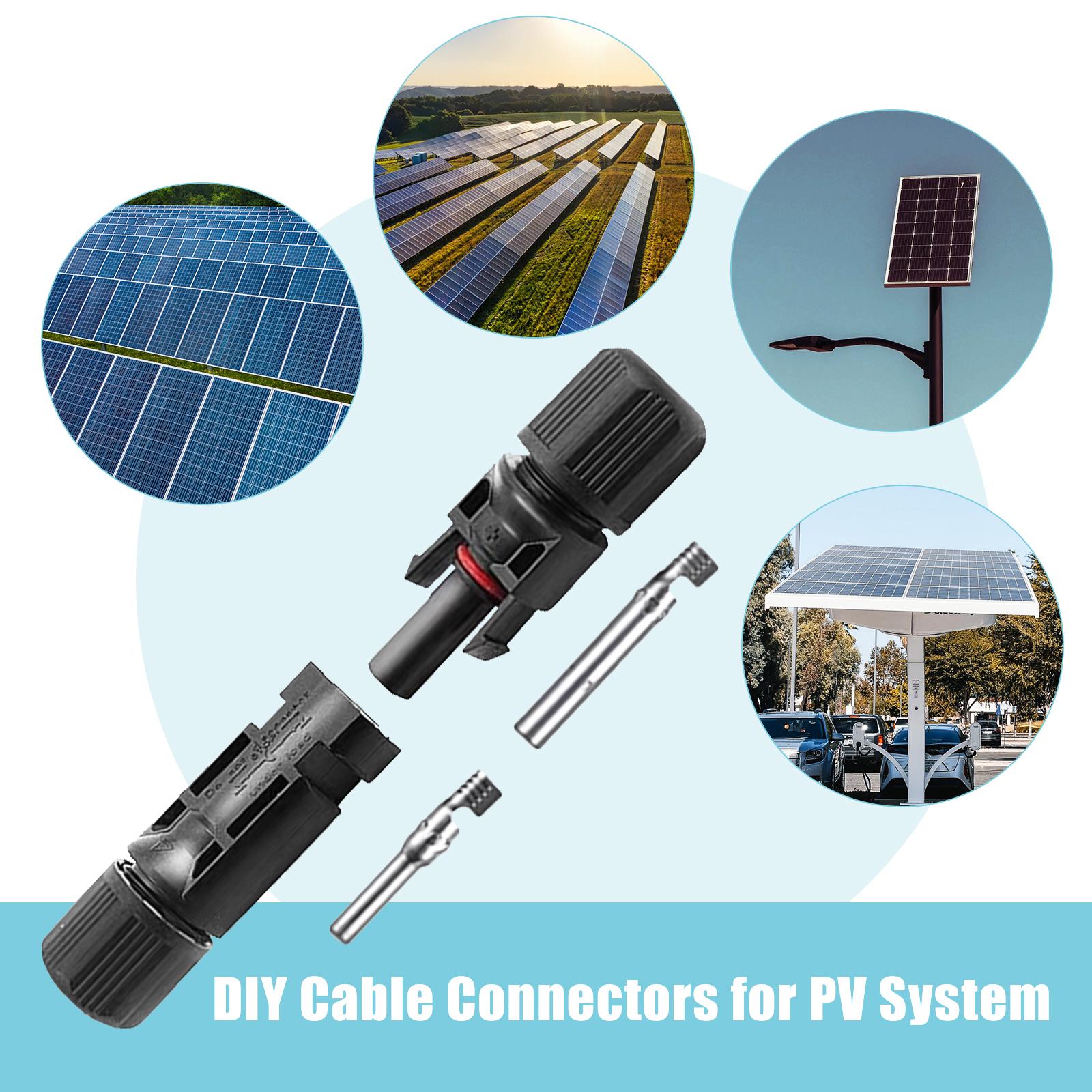 Bộ Đầu Nối Dây Cáp Cho Tấm Pin Năng Lượng Mặt Trời Kèm M Uốn Và 1 Đến 3 Nhánh Loại Y