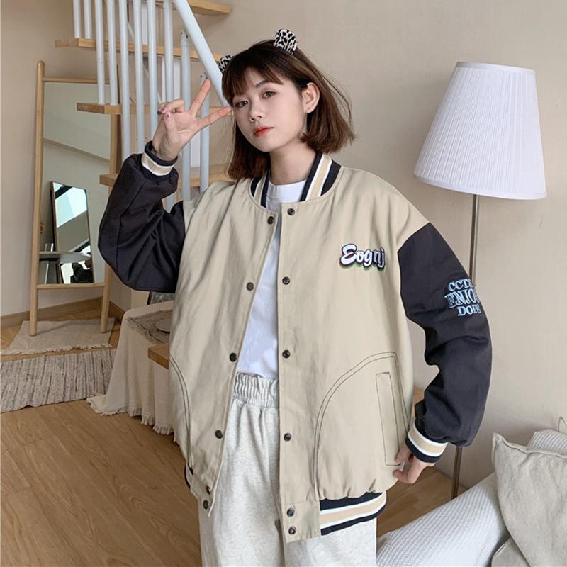 Áo khoác bomber nam nữ unisex gió jacket dù 2 lớp cúc bấm form rộng local brand ulzzang phong cách hàn quốc đep ENJOY