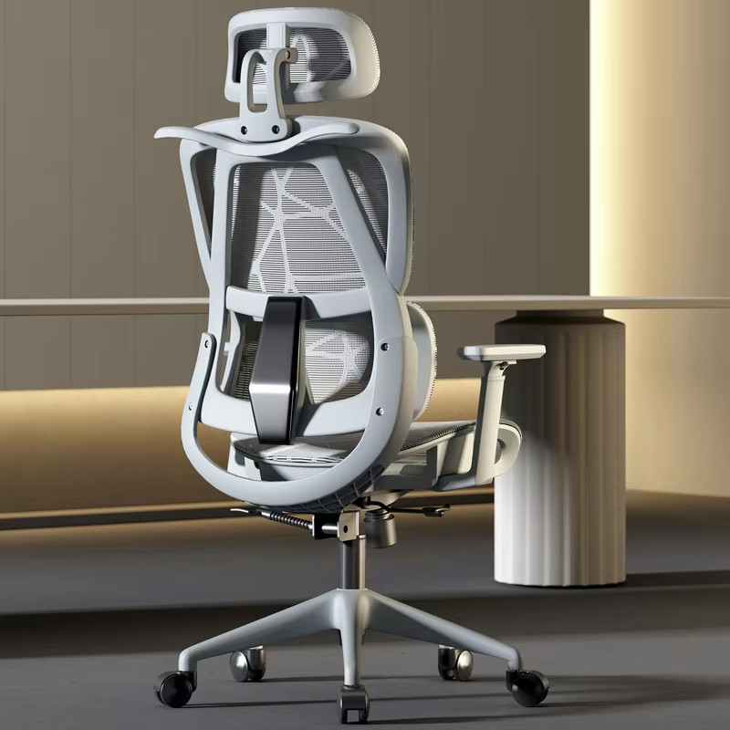 Office Furniture with Tilt Lock and Lumbar Support, Adjustable Arms, With Footrest. Nội thất văn phòng có khóa nghiêng và hỗ trợ thắt lưng, tay vịn có thể điều chỉnh, có chỗ để chân