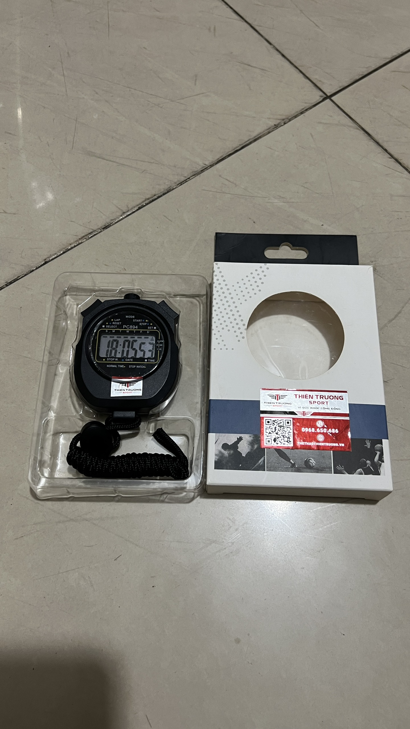 Đồng hồ bấm giây, đồng hồ bấm giờ 894, đồng hồ đo hiệu suất T THIEN TRUONG SPORT