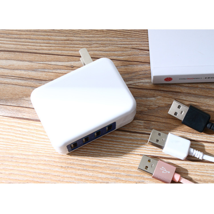 Củ Sạc Nhanh loại 4 Cổng USB và không bị loạn cảm ứng Hàng Chính hãng