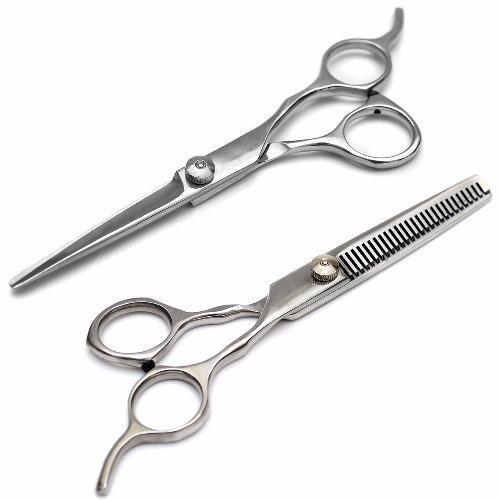Kéo cắt tóc, kéo tỉa tóc, Bộ đôi 2 kéo cắt tóc và kéo tỉa tóc cực bền đẹp, Bộ kéo cắt tóc và tỉa siêu bền