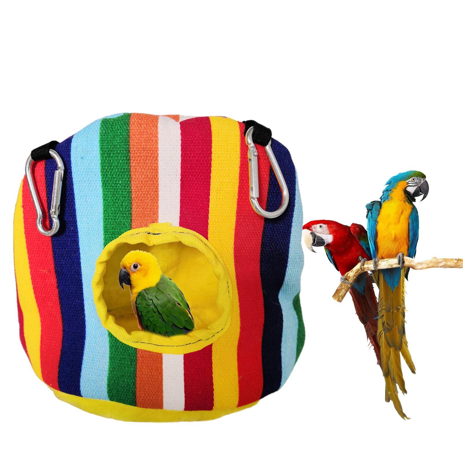 2x Warm Birds Hammock Hanging Nest Cave Sleeping Bed for Cockatoo Mice Pet