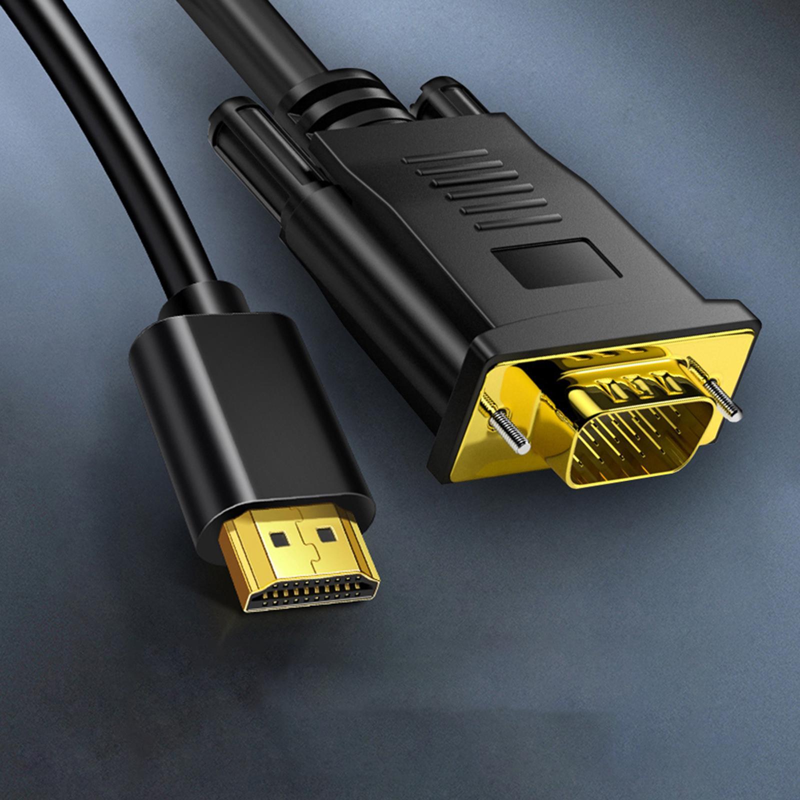 To VGA Cable 1080P Plated Connector for PC Computer Desktop