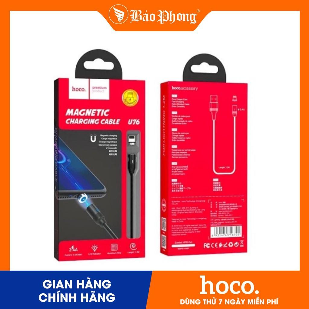 Cáp sạc iPhone và TypeC HOCO U76 dây dù chống đứt - Hàng chính hãng