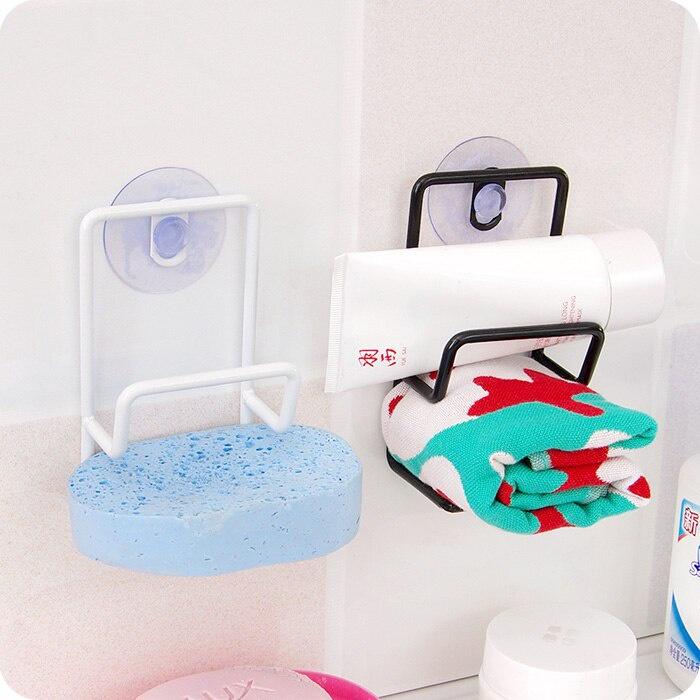 Simple Kitchen Sink Rack With Suction Cup Double Iron Sink Drain Rack Sponge Rack Debris Storage Rack