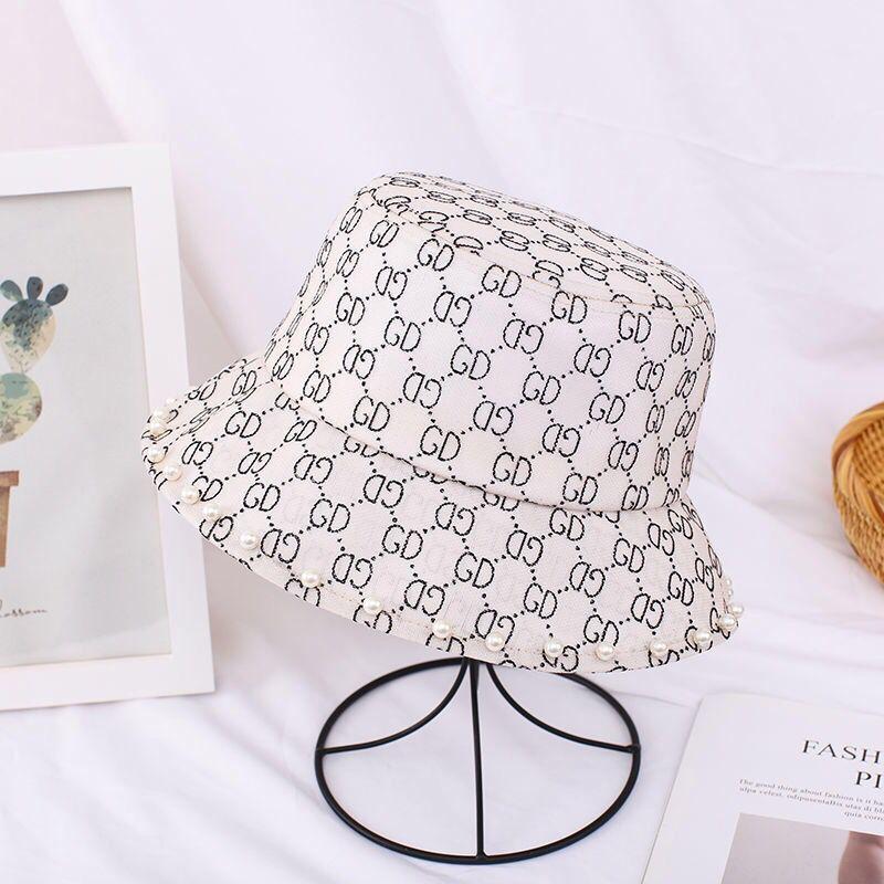 Thời Trang Nữ Mũ Mùa Xuân Và Mùa Hè GD Thư Người Cá Nắp Hương Nhỏ Gió Lưu Vực Nón Hàn Quốc Ngọc Trai Che Nắng Du Lịch nón