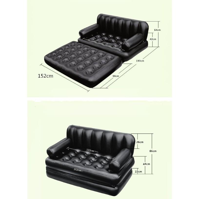 Ghế giường hơi đa năng Sofa and bed tặng bơm điện 220V + Khuyến mãi tặng kèm đồ bơm hơi -Skylife