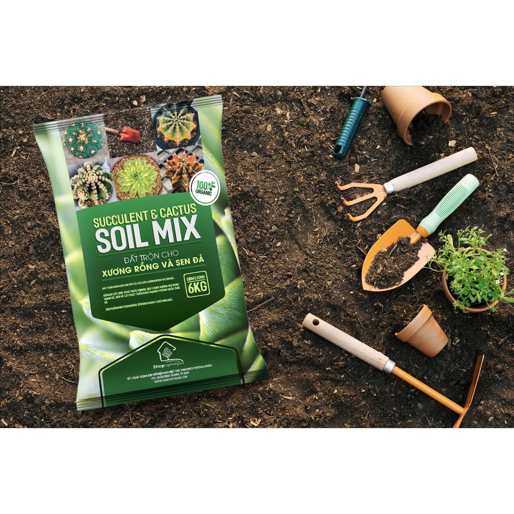 Giá thể trồng sen đá và xương rồng SOIL MIX 15 LÍT