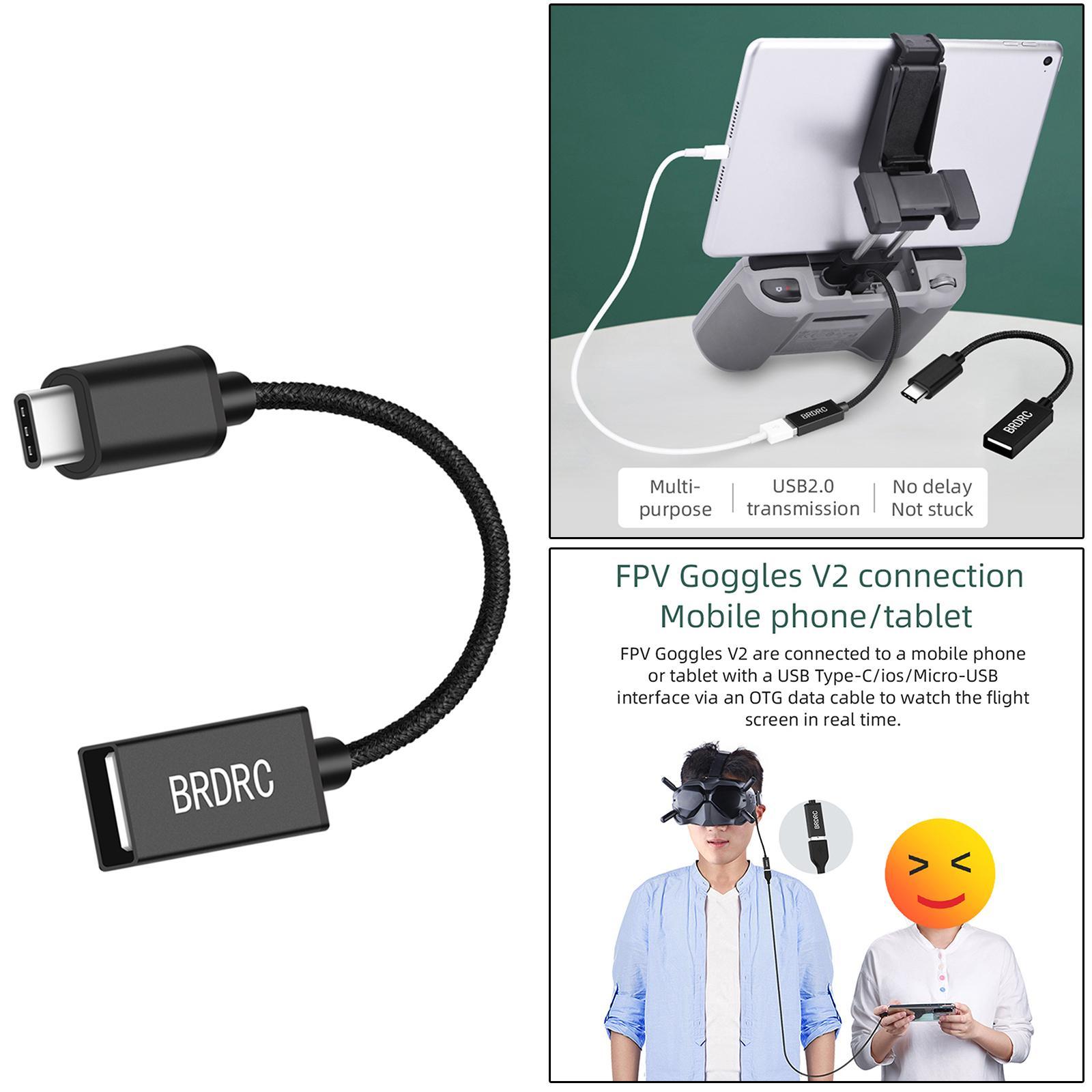 USB C OTG Adapter, USB Type C to OTG Cable USB Adapter, Flying Glasses, Mobile Phones, Tablets