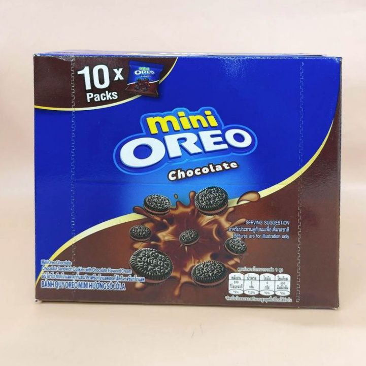 Combo 2 Hộp Bánh Quy OREO Mini Vị Socola 2x204g