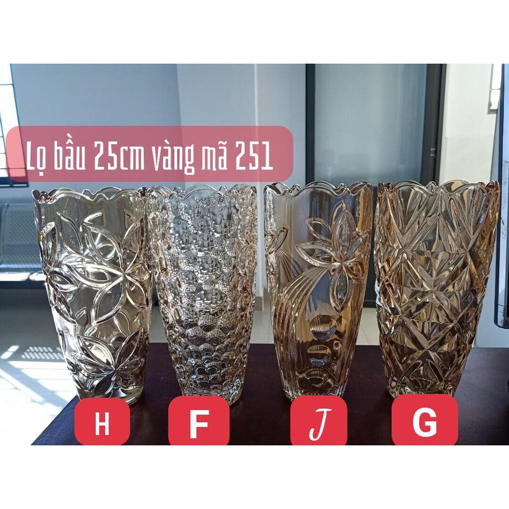 LỌ HOA THỦY TINH_ HỌA TIẾT NGẪU NHIÊN