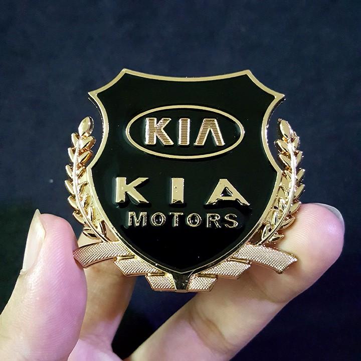 Bộ 2 Logo dạng Bông lúa theo xe Kia