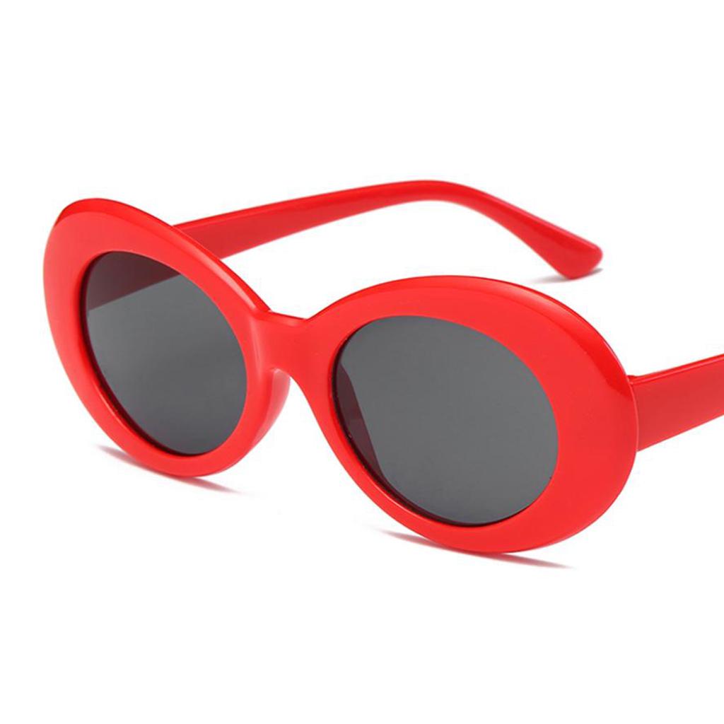 Vintage Retro Women Men Glasses Round Mirror Lens Sunglasses Red+Grey