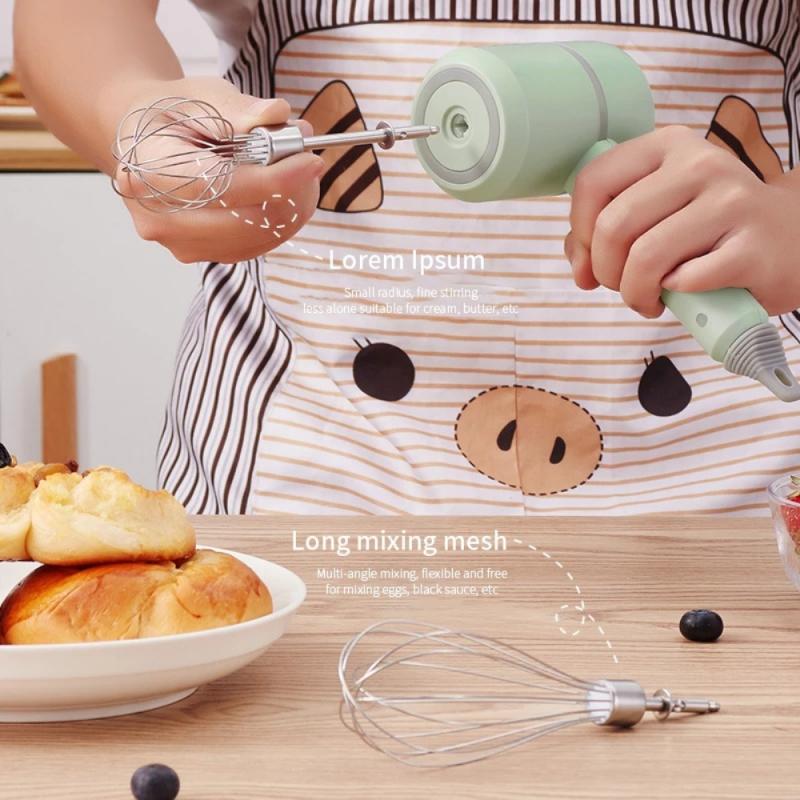 Mini Di Động Không Dây Điện Máy Đánh Trứng Cầm Tay Thép Không Gỉ Cà Phê Cappuccino Thực Phẩm Frother Khuấy Dụng Cụ Nhà Bếp