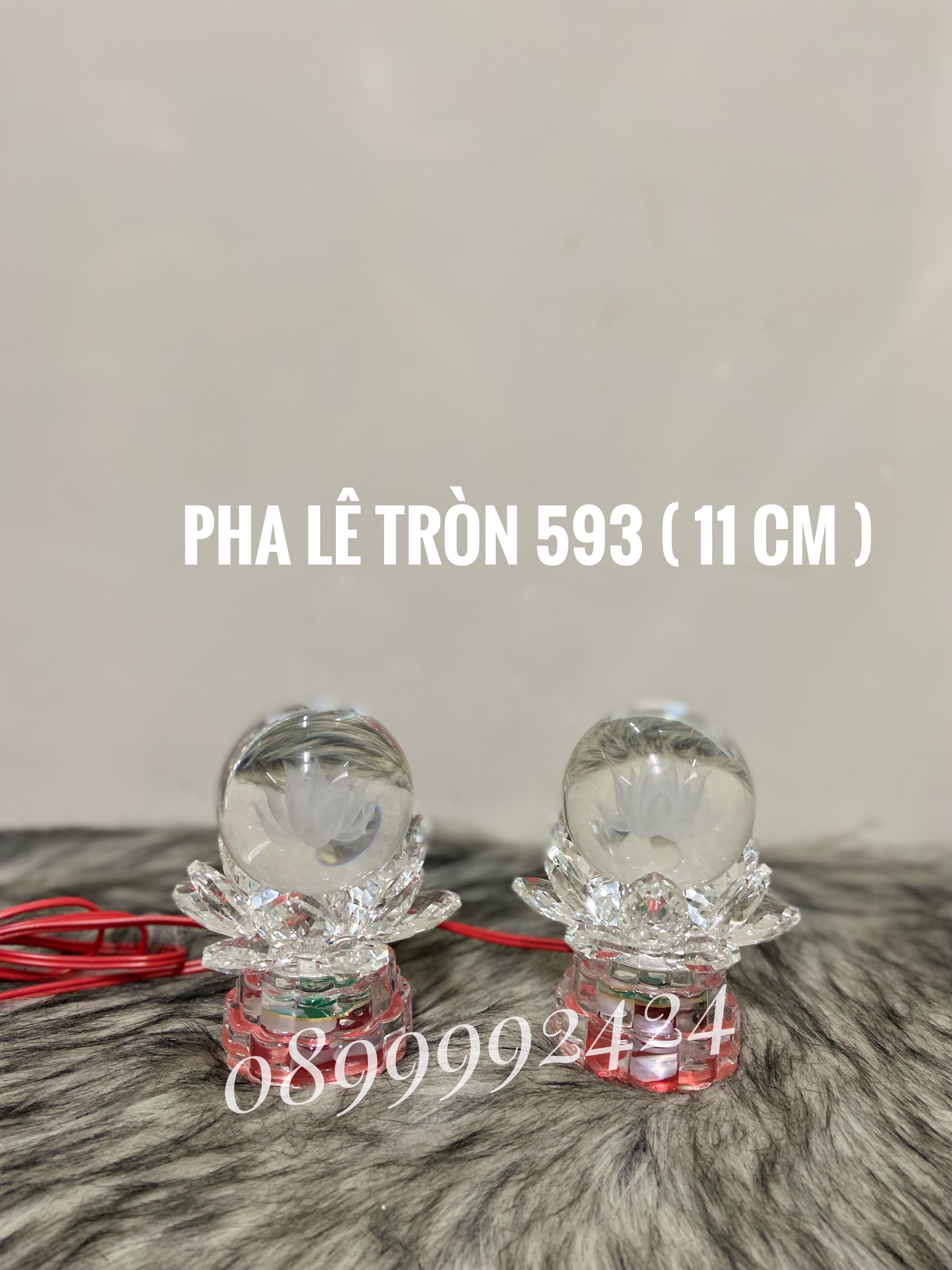 ĐÈN THỜ PHA LÊ CAO CẤP 593 ( 11 cm ) 1 CẶP