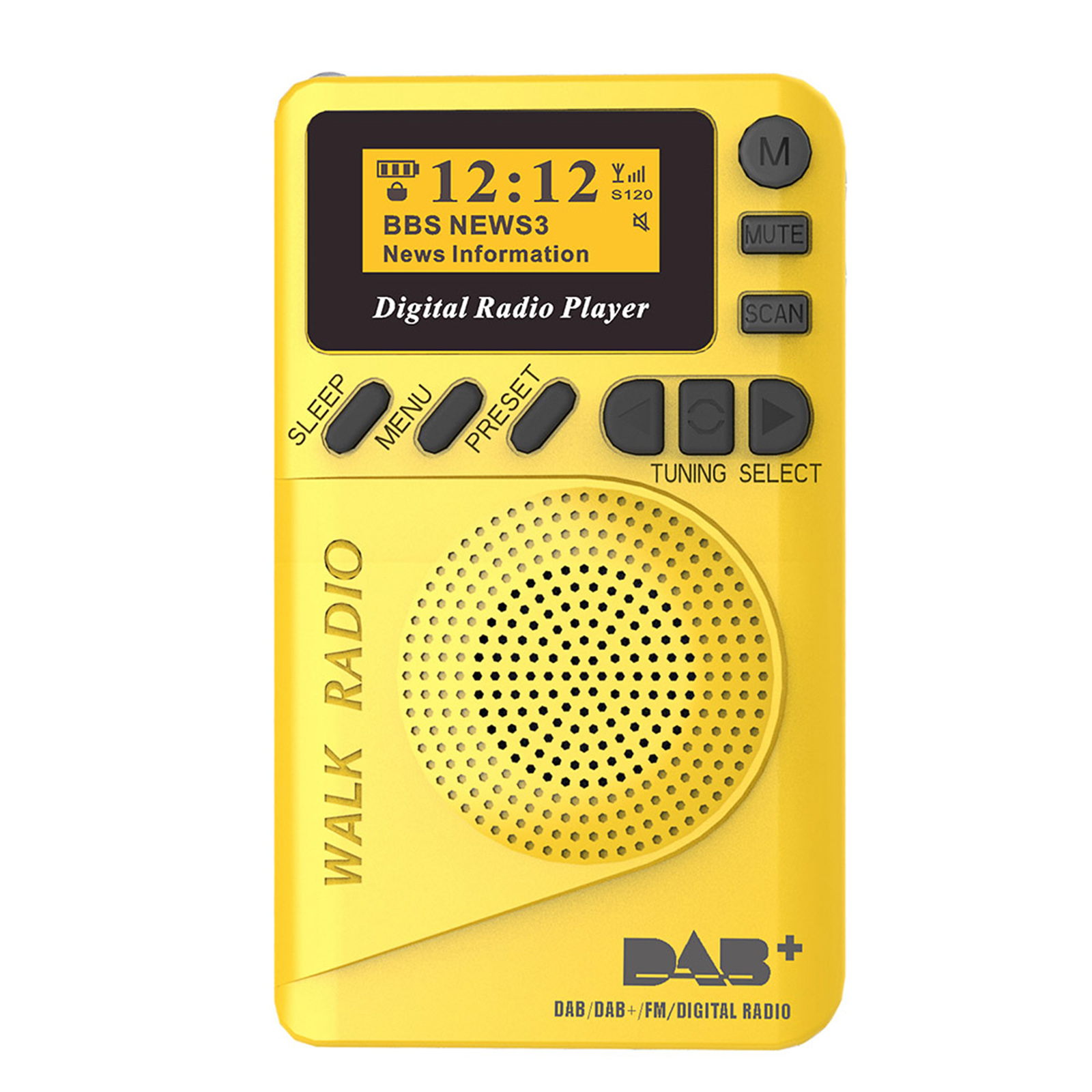 Máy Nghe Nhạc MP3 P9 Mini Pocket Dab / FM Radio Kỹ Thuật Số Với Màn Hình LCD Khe Cắm Thẻ Nhớ TF