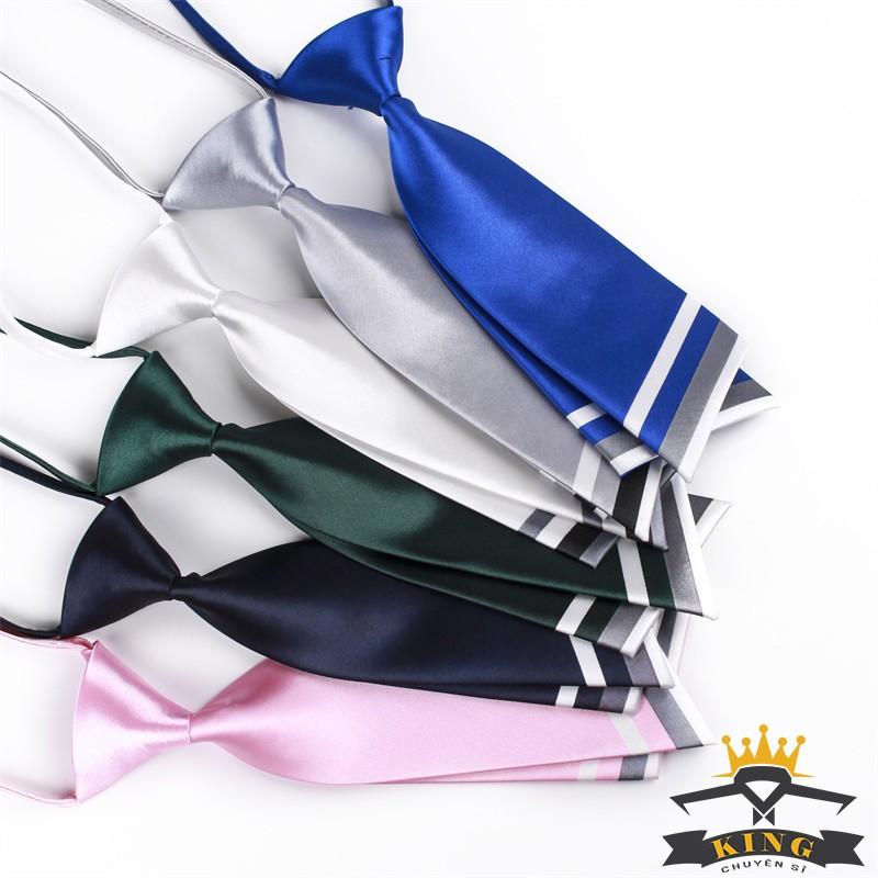 Cà vạt nữ KING cho học sinh và đồng phục công sở chụp kỷ yếu vải phi bóng style hàn quốc giá rẻ C005