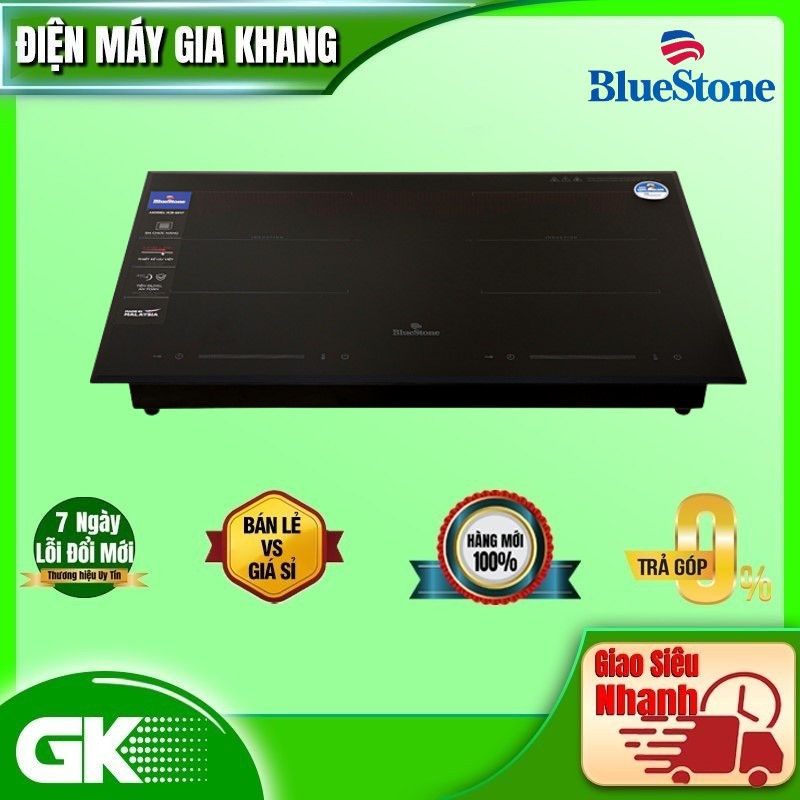 Bếp Âm Từ Đôi Bluestone ICB-6917 3400W - Hàng chính hãng