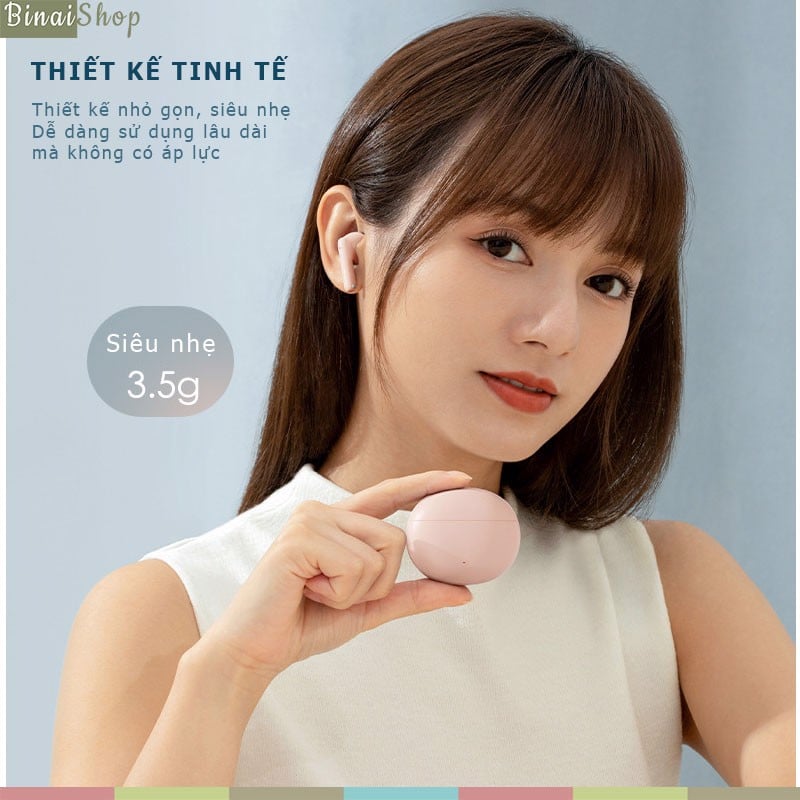 Edifier N2 Pods - Tai Nghe Nhét Tai Bluetooth V5.1, Chơi Game, Nghe Gọi, Màng Loa 13mm, Thời Lượng 28h- Hàng chính hãng