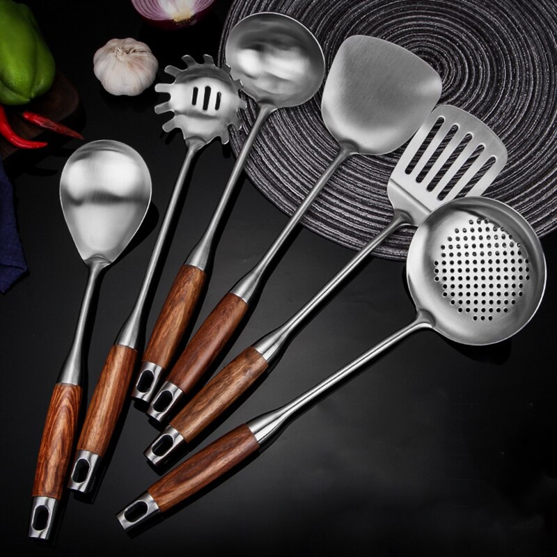 Bộ dụng cụ nấu ăn có giá treo Cooking Kitchen Utensil Set with Holder (6 món có giá treo)