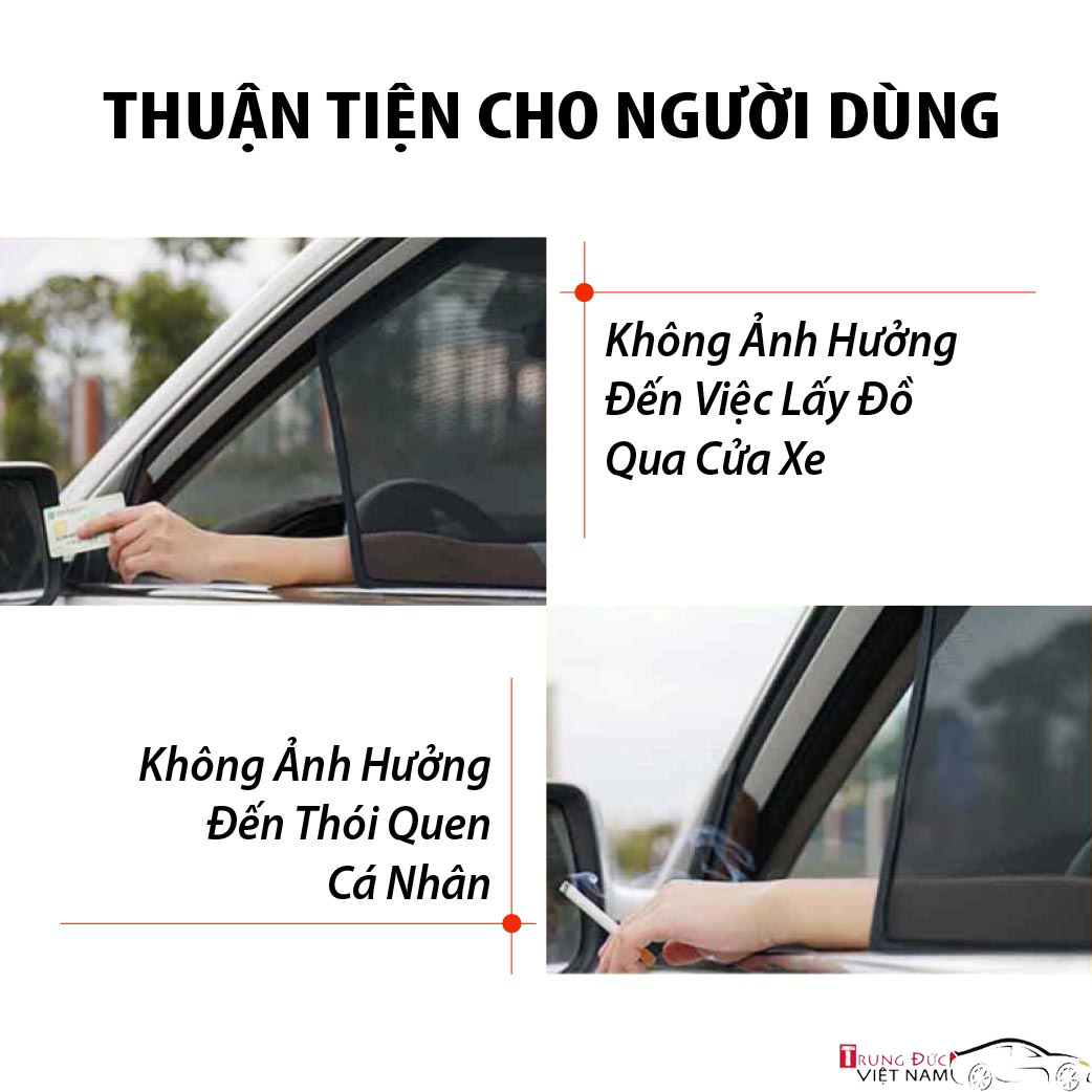 Bộ rèm che nắng ô tô nam châm theo xe KIA MORNING 2021 - Hàng Chính Hãng TDVN - Quà tặng cây thông thơm treo xe