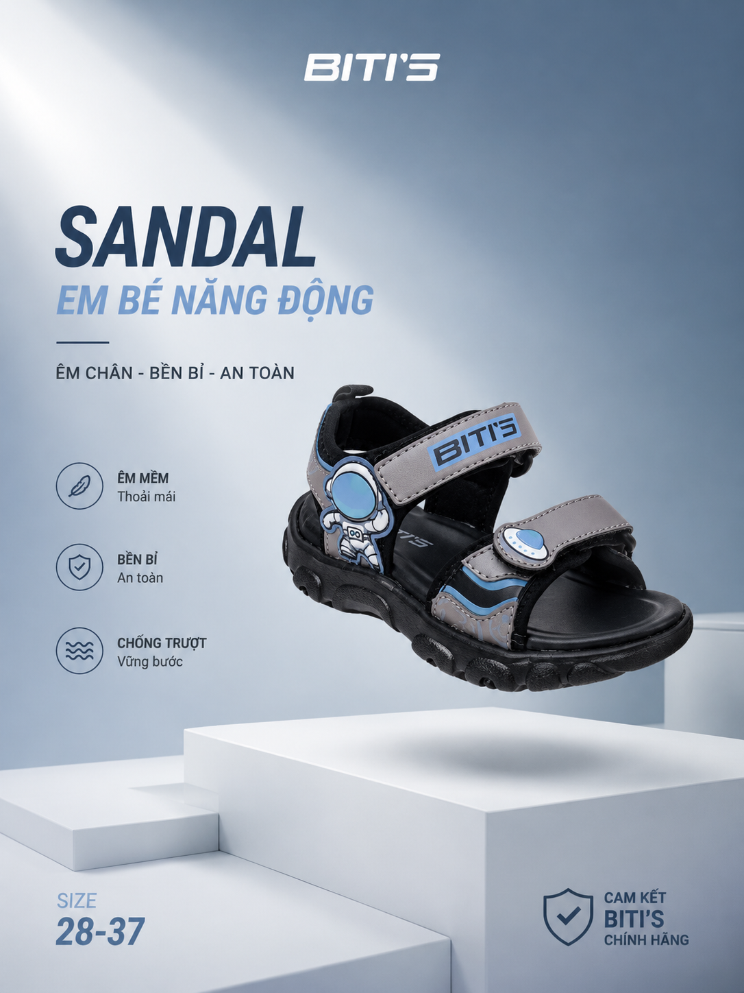 Sandal Biti's bé trai siêu nhẹ  (size 28-37)