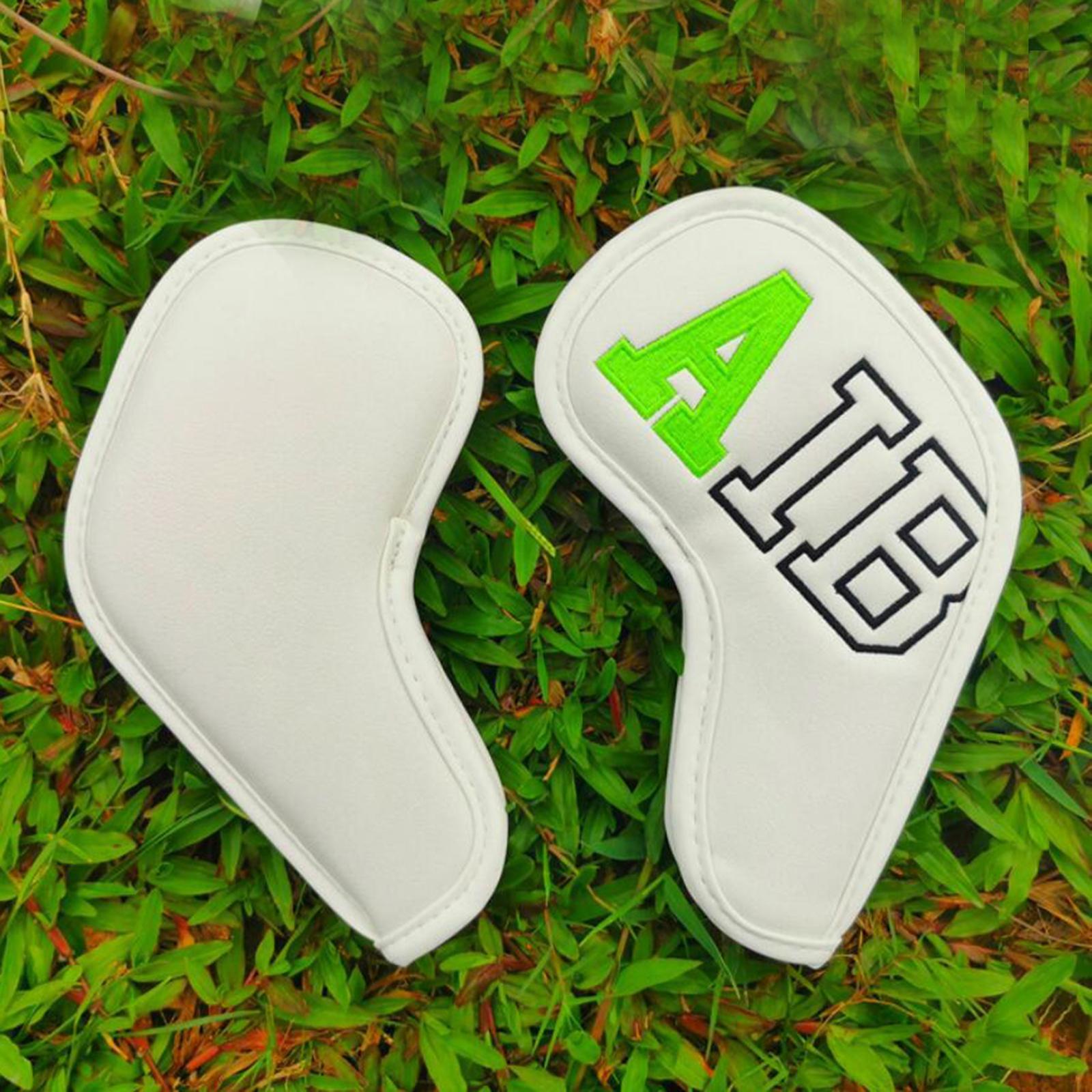 Golf Iron Headcover Set Wedges 4-9,P,S,A,X Club Head Cover Protector