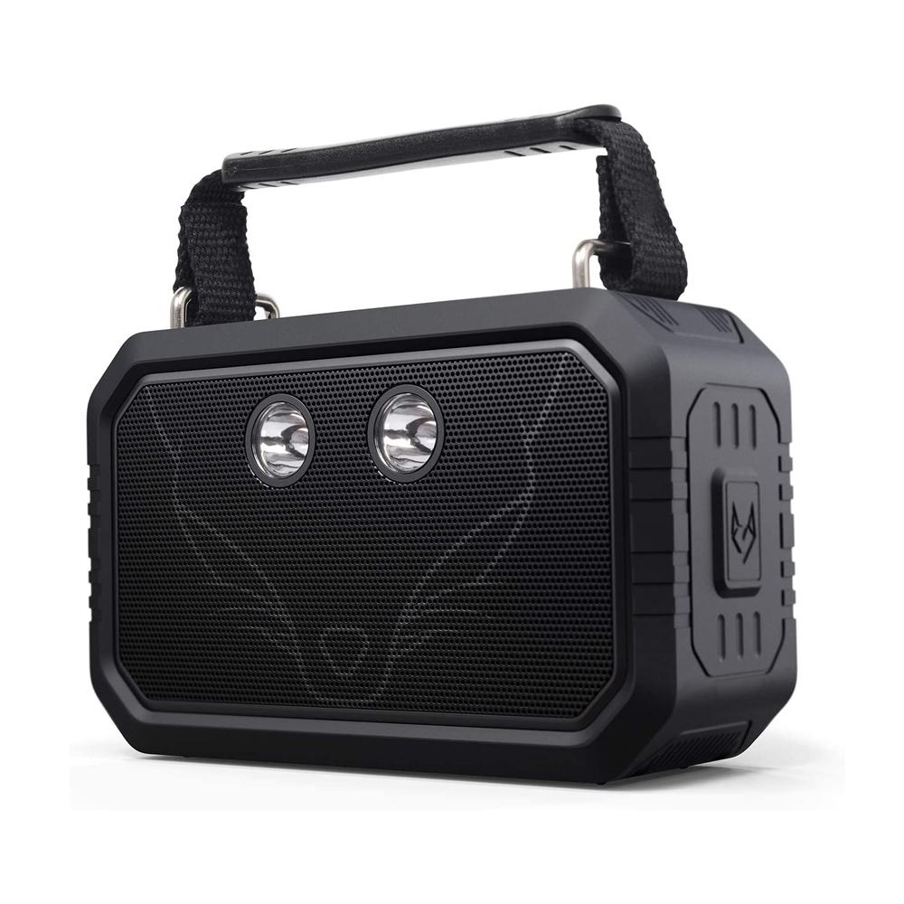 Loa di động, loa bluetooth không dây du lịch, IPX6 không thấm nước ngoài trời, hộp âm thanh âm thanh nổi 20W với đèn pin