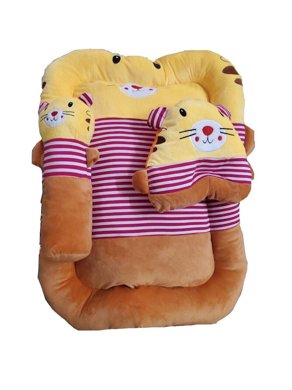Bộ nệm gối nhung 60*80 cm cho bé giao ngẫu nhiên