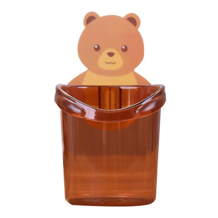 Cốc gấu dán tường nhà tắm