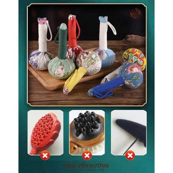 Búa gõ Ngải Cứu Massage đấm Lưng Vai Chăm Sóc Sức Khỏe Cây đấm lưng ngải cứu - Giao Màu Ngẫu Nhiên