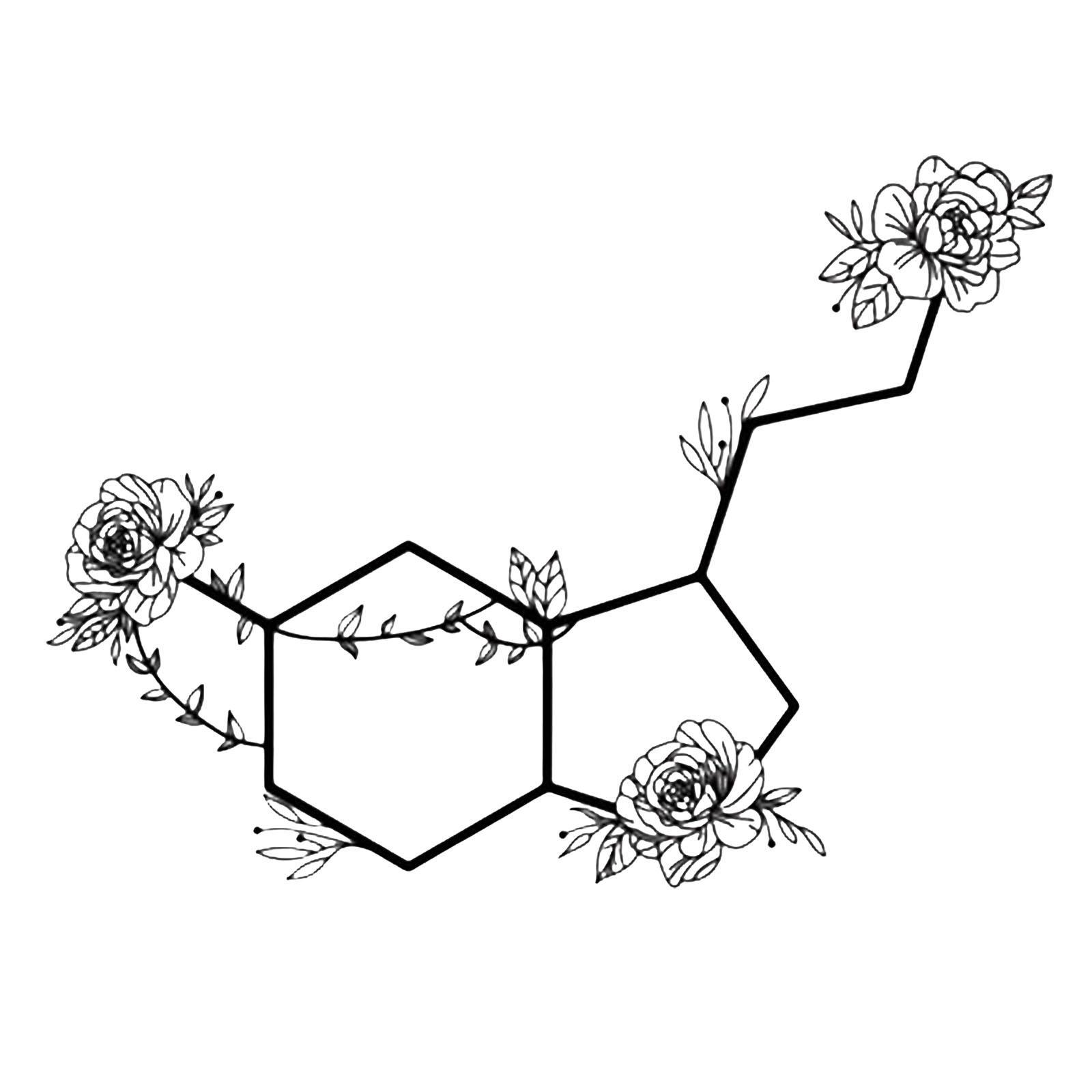 Silhouette Wall Sculptures Floral Decorative Flower Metal Wall Art Decors