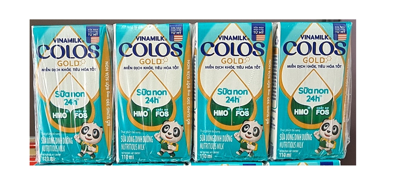 Lốc 4 Hộp Sữa uống dinh dưỡng Vinamilk ColosGold 110ml