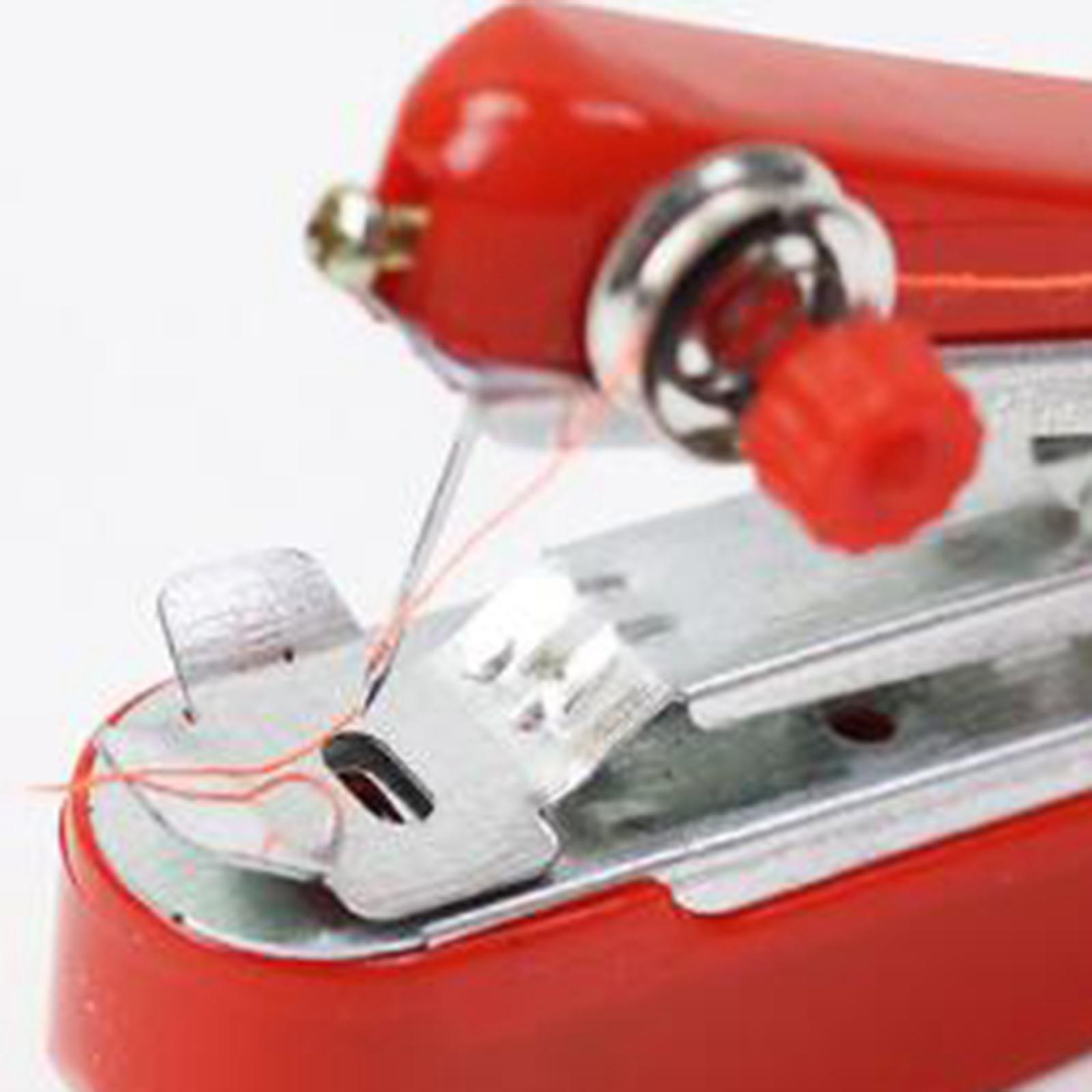 Portable Sewing Machine Desktop Mini Sewing Machines Small Tailor Handy Stitch for Fabric Curtains Kids Cloth Cordless Household Tool Beginners Adults