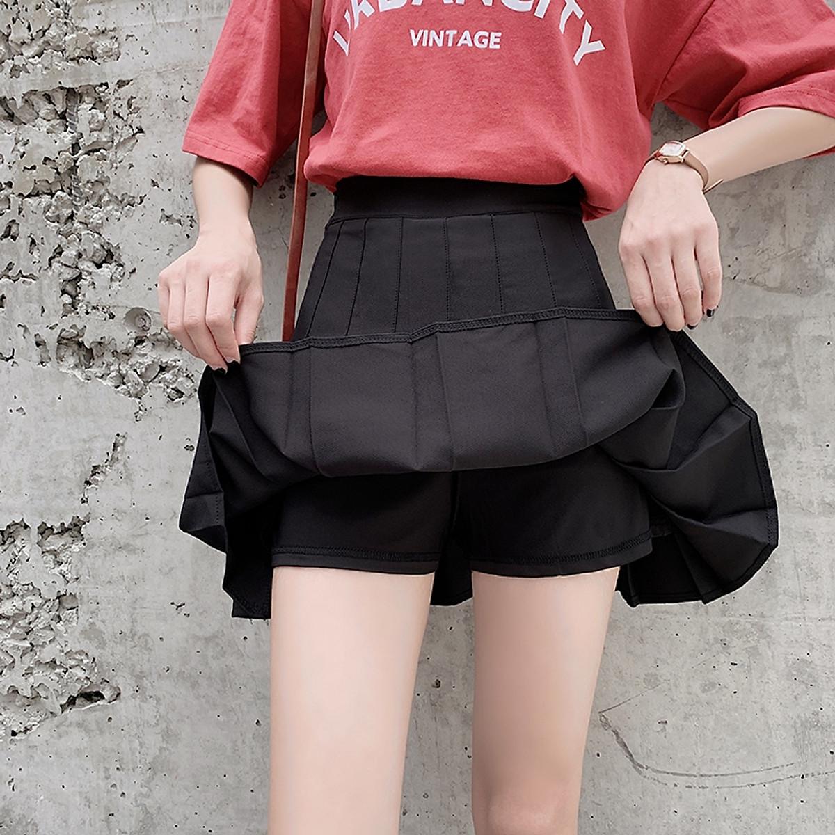 Chân váy Tennis xếp ly xòe Ulzzang Dáng ngắn