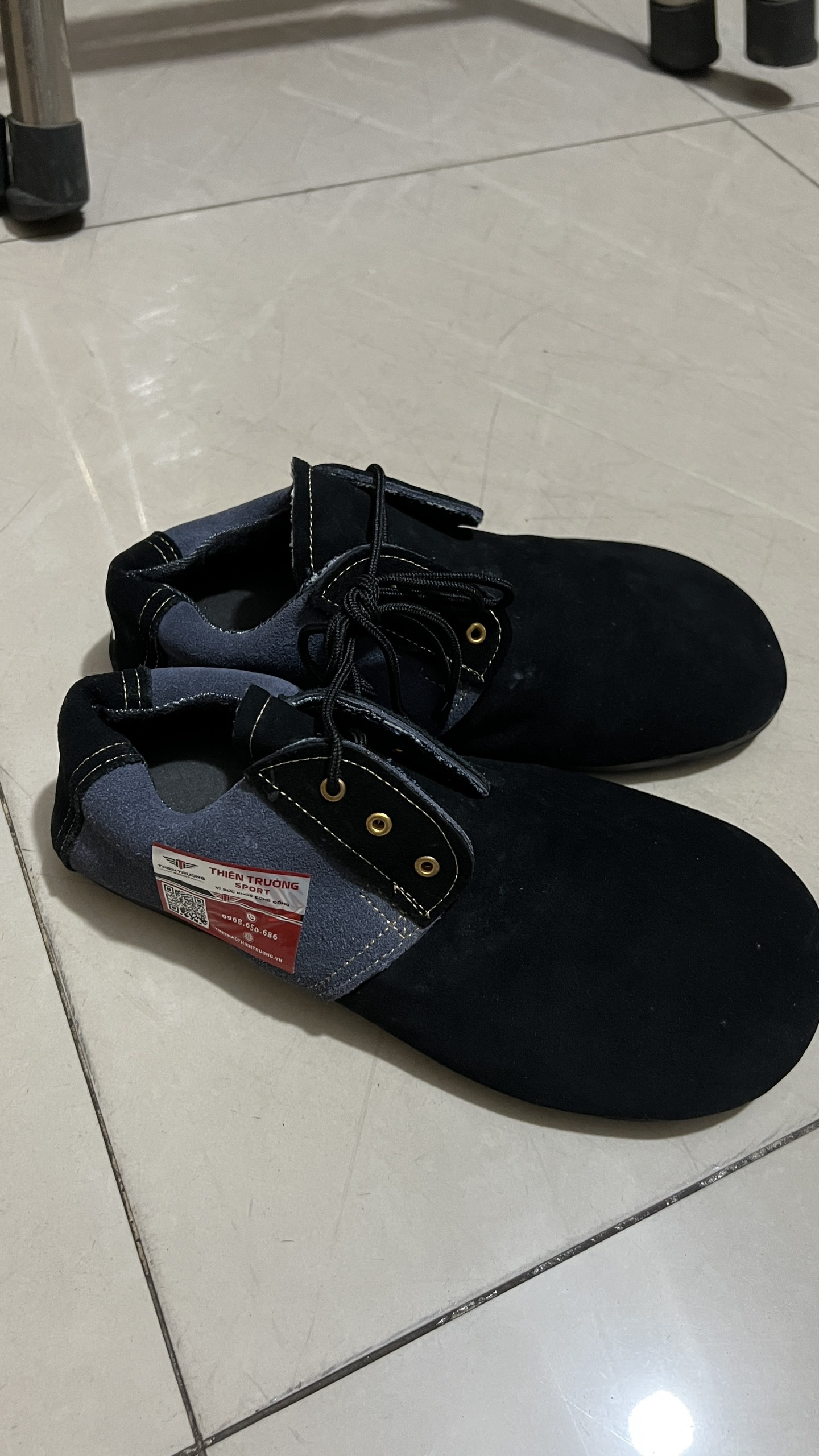 Giầy đá cầu da lộn 2 lớp, giầy mỏ vịt đá cầu T THIEN TRUONG SPORT