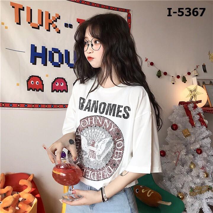 Áo Thun Nữ Tay Lỡ Vòng Tròn Thổ Dân Lạ Mắt