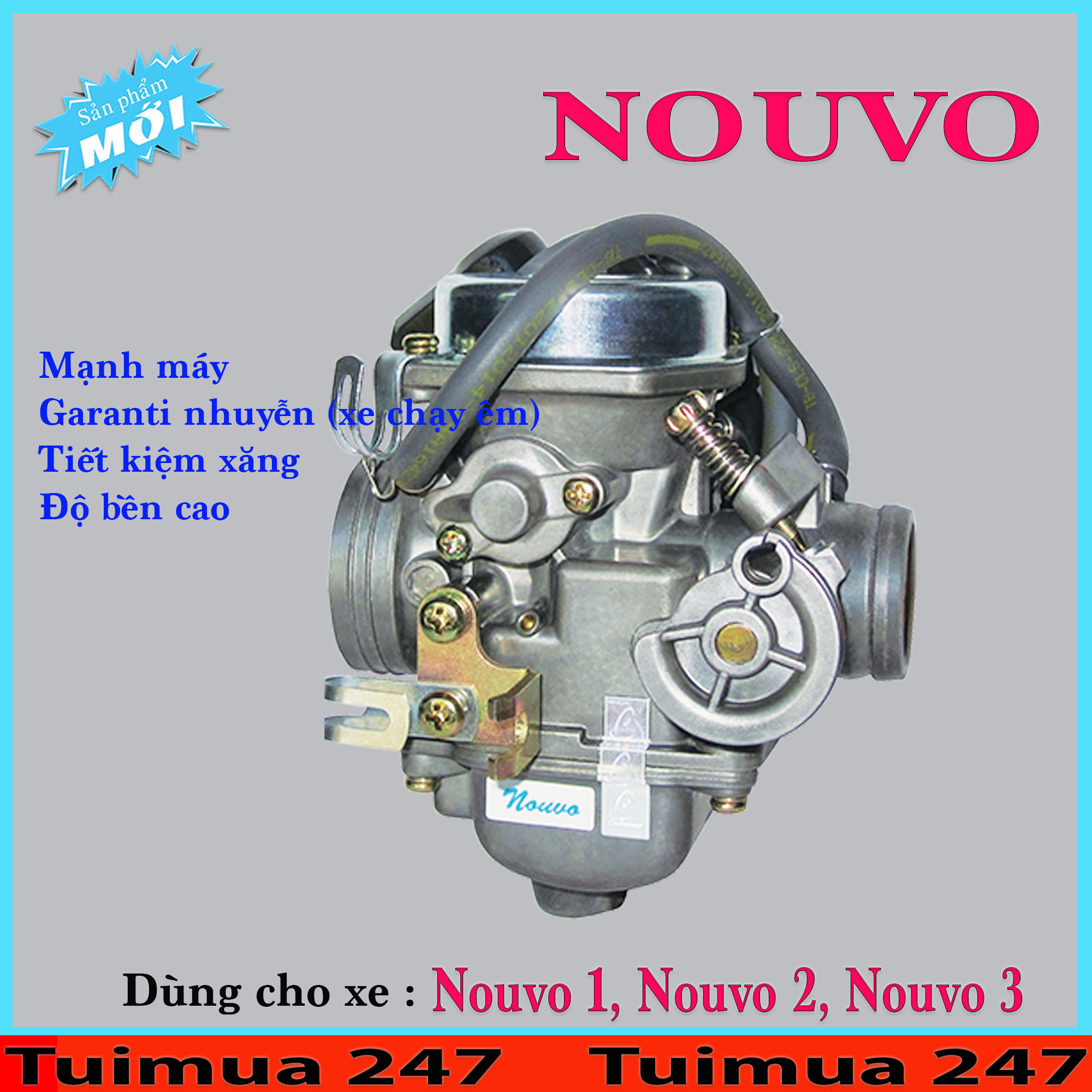 Bình Xăng Con (Bộ Chế Hòa Khí ) dành cho Nouvo 1, Nouvo 2, Nouvo 3