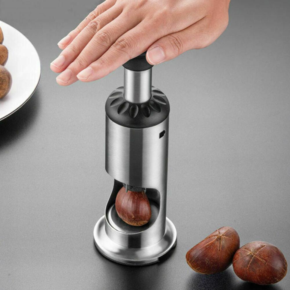 Đồng Hồ Nam Dây Thép Không Gỉ Hướng Dẫn Sử Dụng Hạt Dẻ Dụng Cụ Mở Ngân Khánh Sheller Vỏ Chống Trượt Nhà Hạt Dẻ Dao Gọt Vỏ Hạt Dẻ Hiện Vật Dụng Cụ Nhà Bếp Phụ Kiện