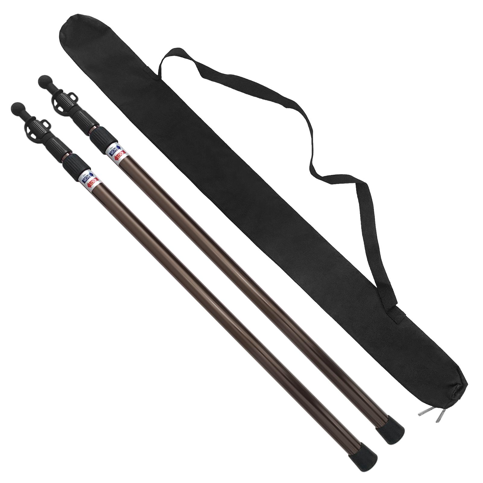 Set 2 Cọc Dựng Lều Cắm Trại Chuyên Dụng Có Thể Điều Chỉnh Độ Dài