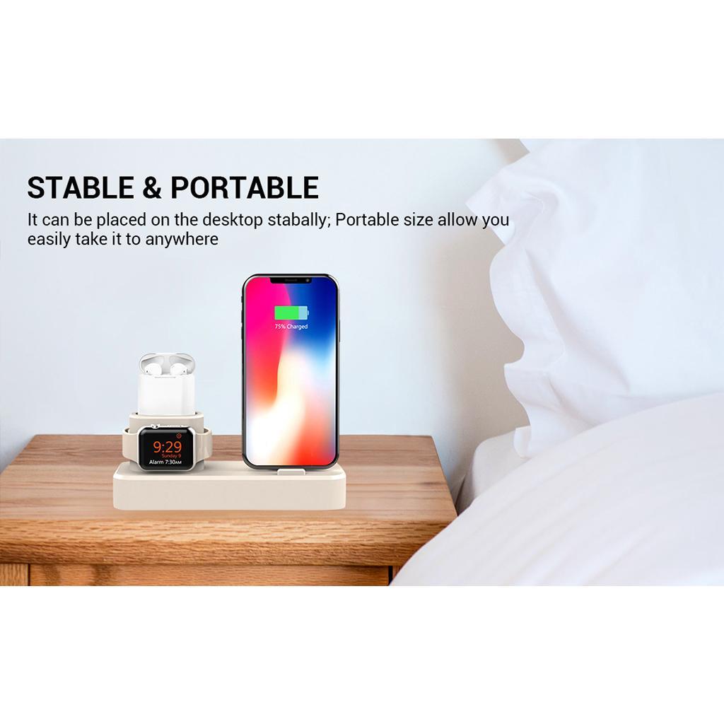 3 In 1 Silicone Charger Stand Charging Dock for Devices
