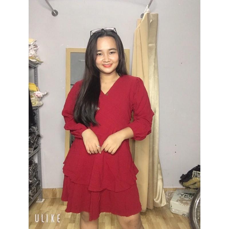 Đầm tầng tay dài bigsize