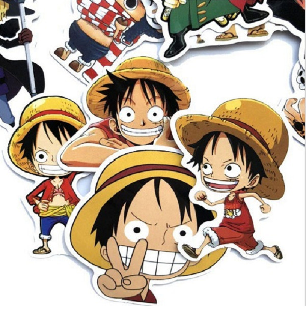 Bộ 60 Hình dán ( Sticker)nhân vật One Piece