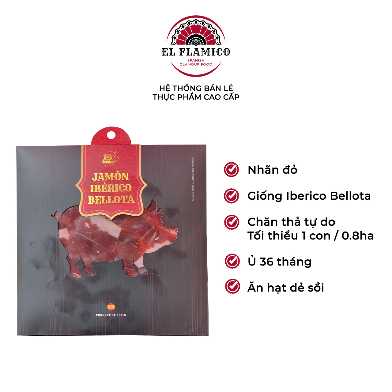 Đùi trước Bellota cắt lát - trên 36 tháng